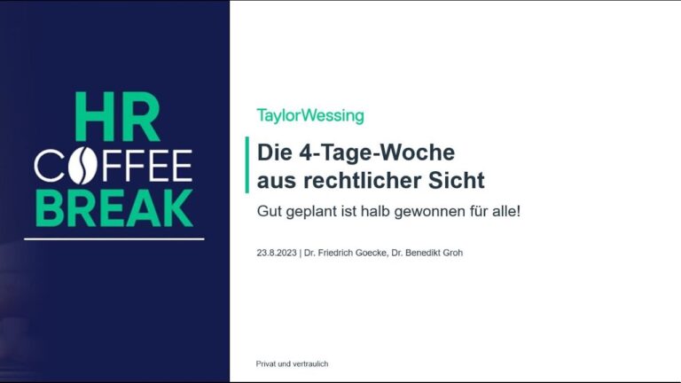 Optimierung der Work-Life-Balance durch arbeitsrechtliche Bestimmungen in Deutschland