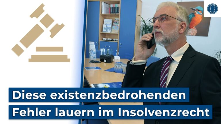 Hilfe bei Insolvenzrecht f&uuml;r Unternehmer in Deutschland