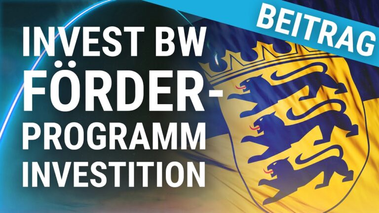 Investitionsf&ouml;rderung in Deutschland: Ein effektives Programm im &Uuml;berblick