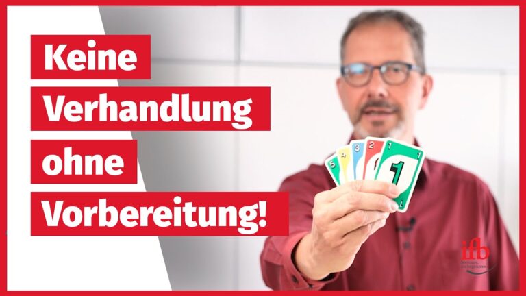 Effektive Vorbereitung auf Verhandlungen in Deutschland