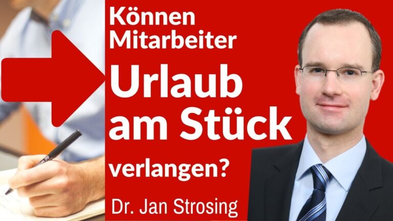 Urlaubsanspruch nach Arbeitsrecht einfordern